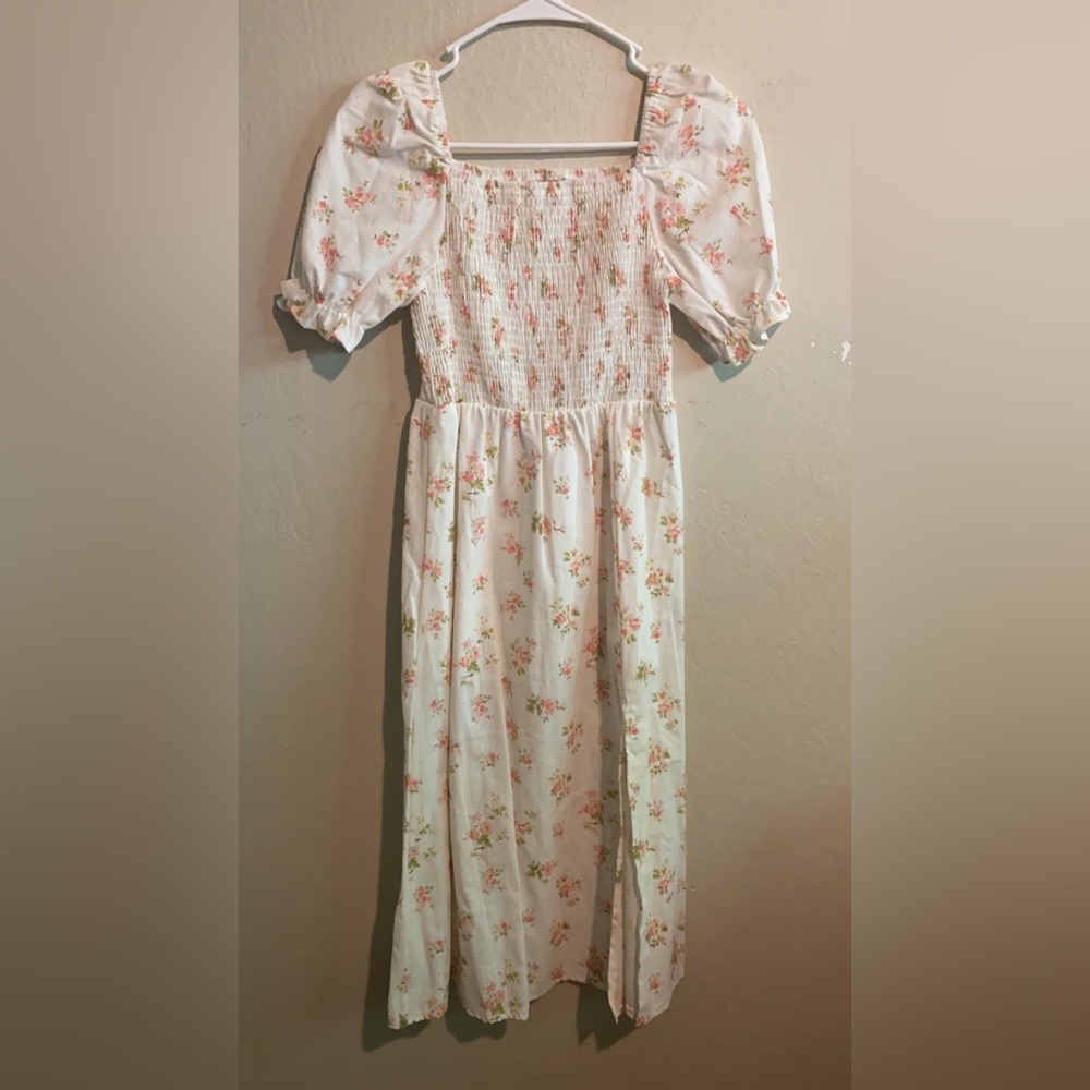 White Floral Dress